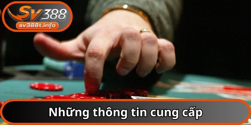 Những thông tin cung cấp